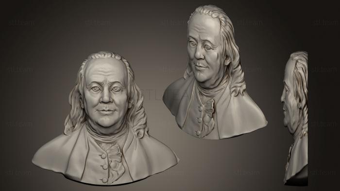3D модель Бенджамин Франклин (STL)